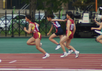 低学年女子リレ②